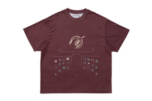 在素材輪播內開啟圖片，Wav Mesh Tee / Brown
