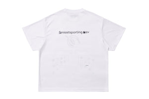 Wav Mesh Tee / White